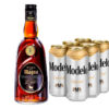 Brandy Alma de Magno 700 ml. + 6 Cervezas Modelo 473 ml.