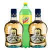 2 Destilado de Agave El Compadre + Squirt 2000 ml.