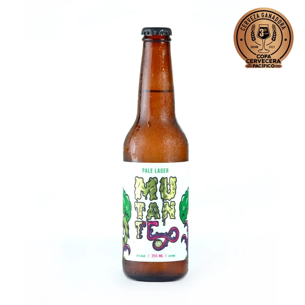 Cerveza Heroica Mutante Pale Lager 355 ml. 1 Cerveza Heroica Mutante Pale Lager 355 ml.
