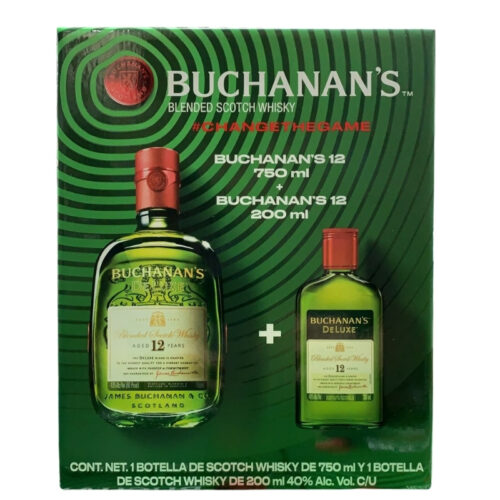 Whisky Buchanans 12 Años 750 ml. + 200 ml.