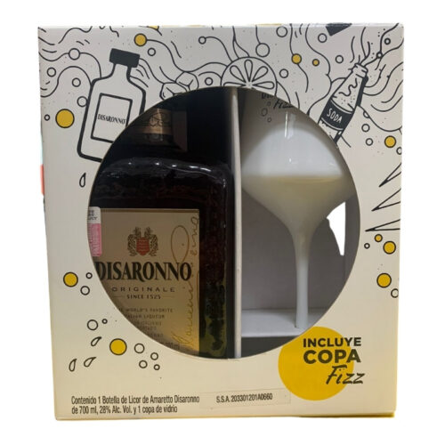 Licor Amaretto Disaronno 700 ml. + Copa
