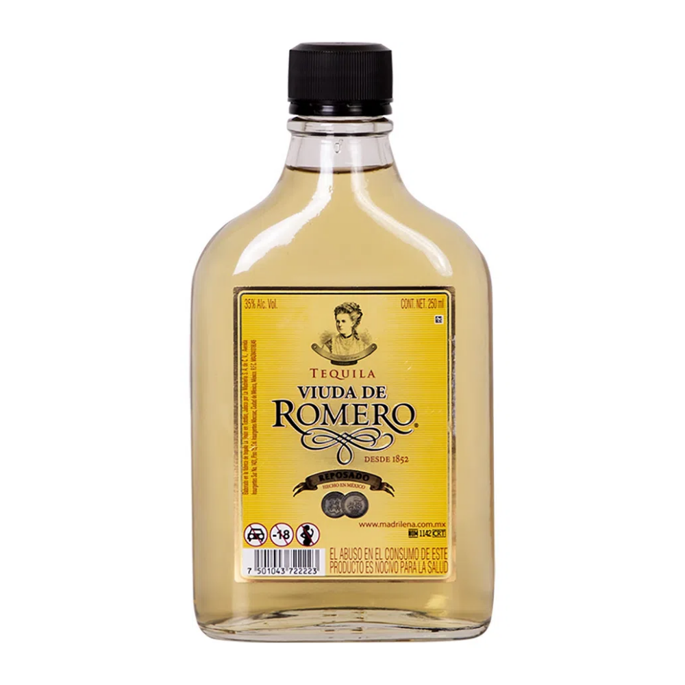 Tequila Viuda De Romero Reposado 250 ml.