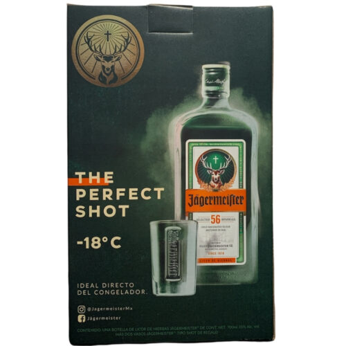 Licor Jagermeister De Hierbas 700 ml. + 2 Shots 3 Licor Jagermeister De Hierbas 700 ml. + 2 Shots