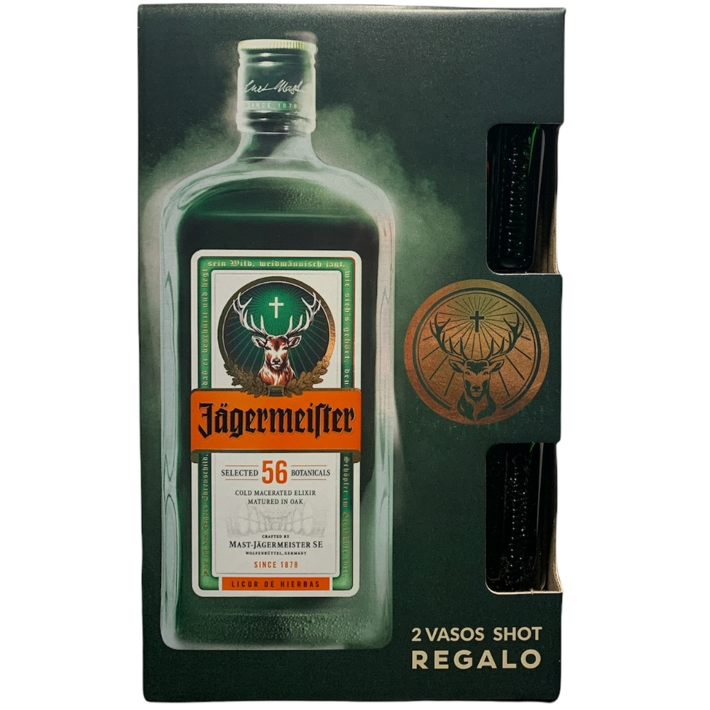 Licor Jagermeister De Hierbas 700 ml. + 2 Shots 1 Licor Jagermeister De Hierbas 700 ml. + 2 Shots
