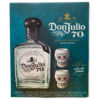 Tequila Don Julio 70 Añejo Cristalino 700 ml. + 2 Vasos Calavera