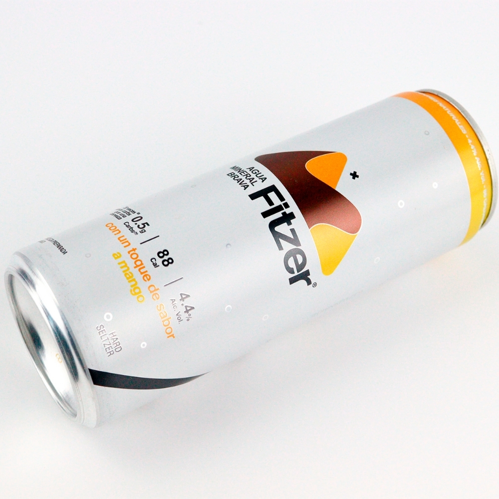 Fitzer Hard Seltzer Mango 355 ml. 3 Fitzer Hard Seltzer Mango 355 ml.