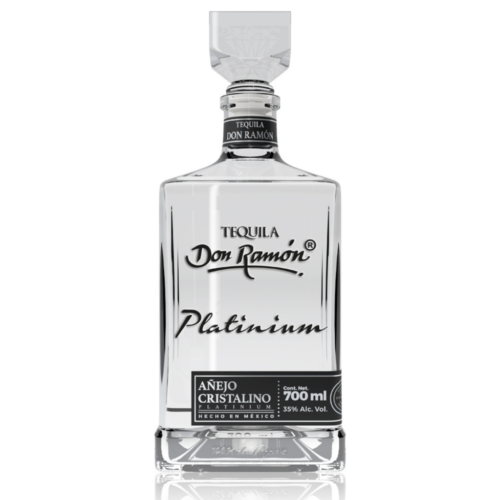 Tequila Don Ramon Añejo Cristalino Platinium 700 ml.