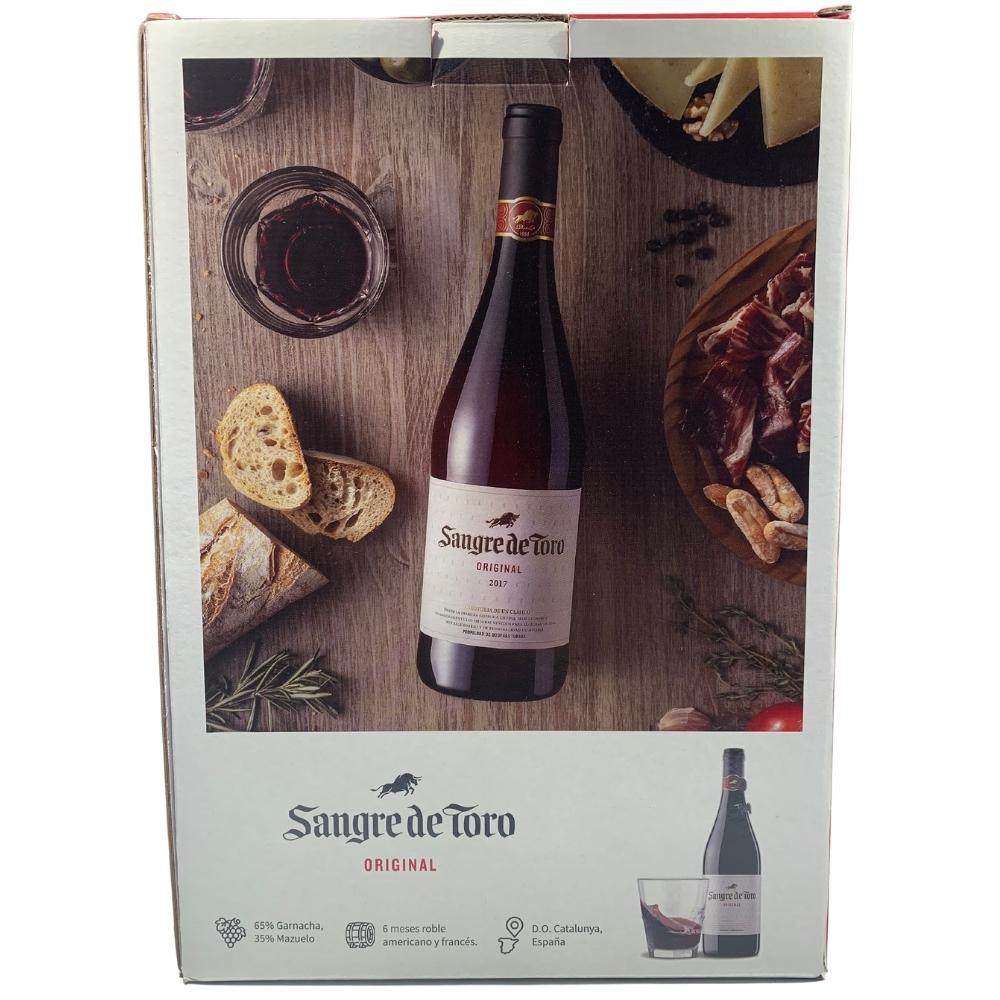 Vino Tinto Sangre De Toro Original 750 ml. + 2 Vasos 2 Vino Tinto Sangre De Toro Original 750 ml. + 2 Vasos