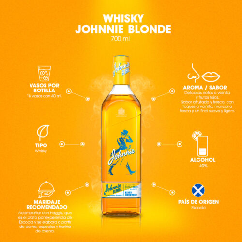 Whisky Johnnie Blonde 700 ml.