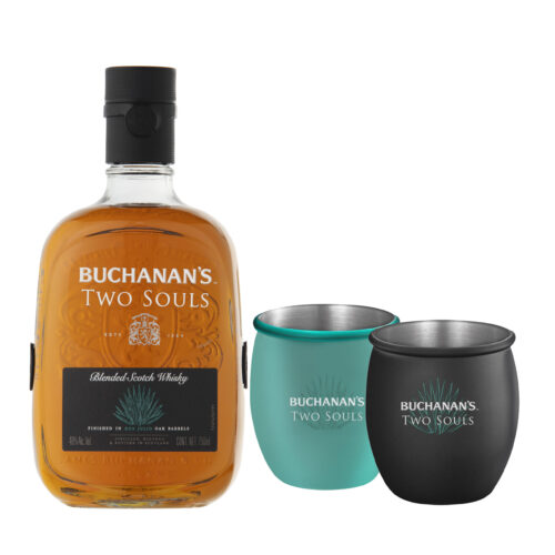 Whisky Buchanans Two Souls 750 ml. + 2 Vasos
