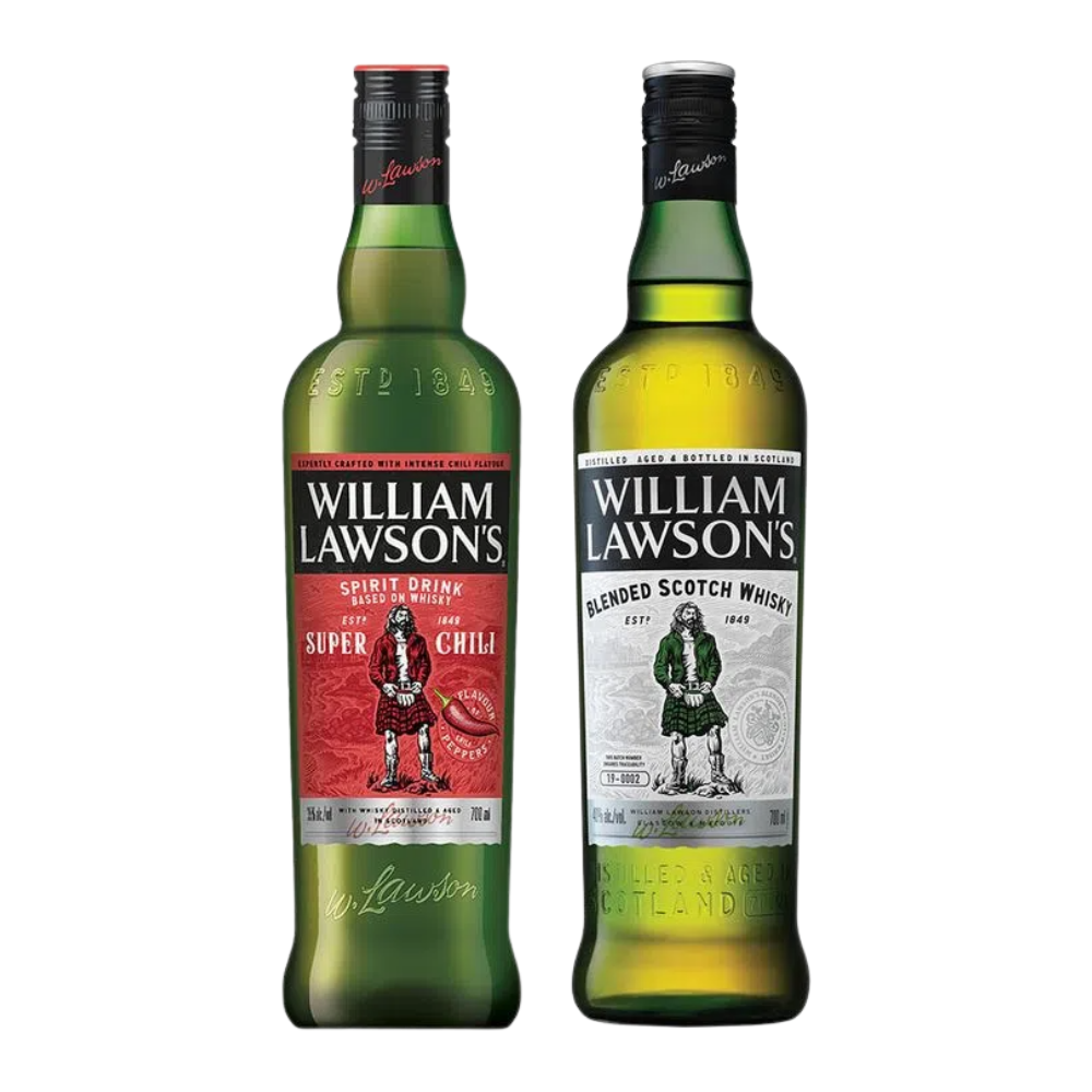 Whisky William Lawsons 700 ml. + Whisky William L. Super Chilli 700 ml.