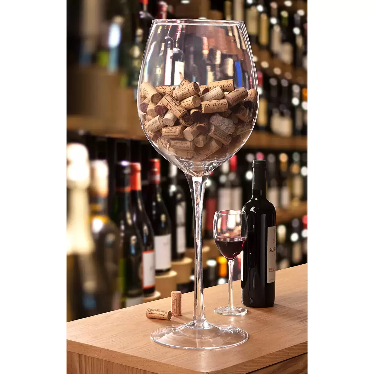 Copa de Vino Grande Decorativa 23cm x 60cm 2 Copa de Vino Grande Decorativa 23cm x 60cm - Imagen 2