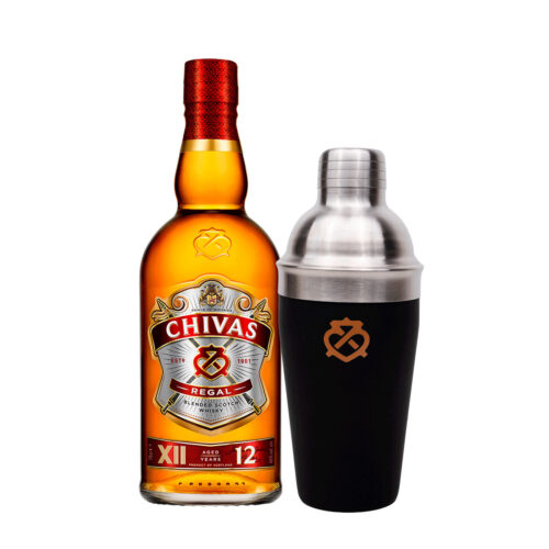 Whisky Chivas Regal 12 Años 750 ml. + Shaker