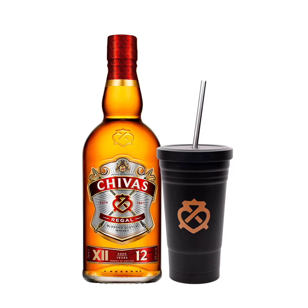 Whisky Chivas Regal 12 Años 750 ml. + Vaso 1 Whisky Chivas Regal 12 Años 750 ml. + Vaso