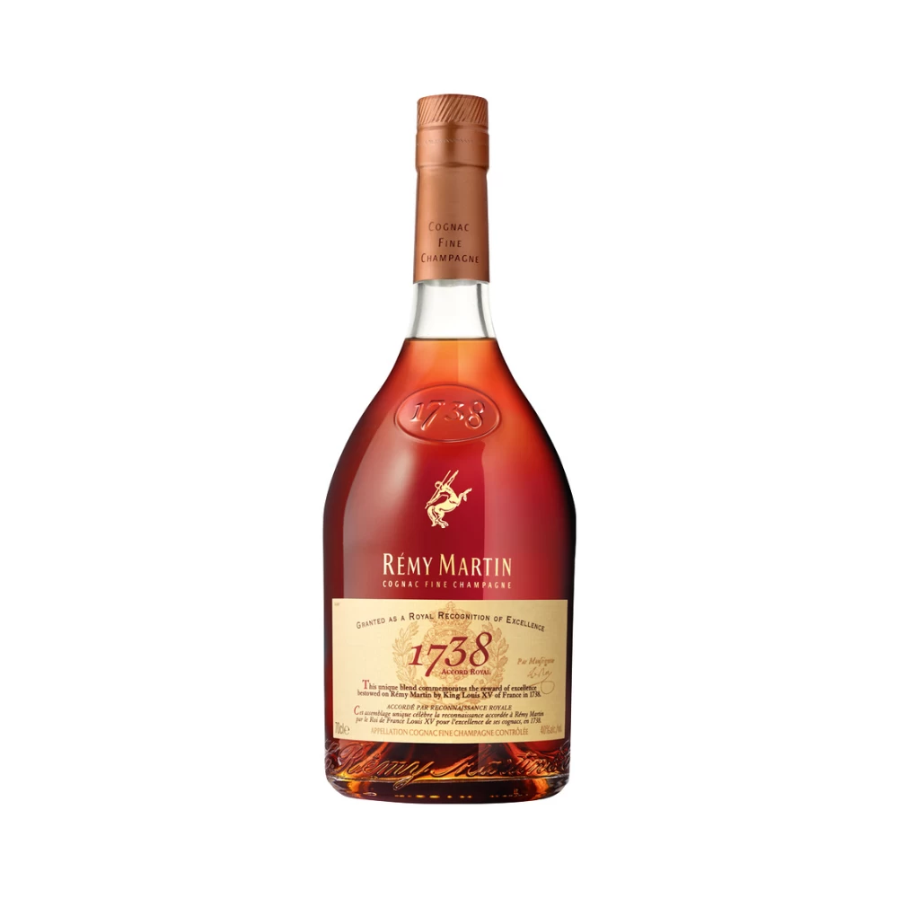 Cognac Remy Martin 1738 Accord Royal 700 ml. 2 Cognac Remy Martin 1738 Accord Royal 700 ml.