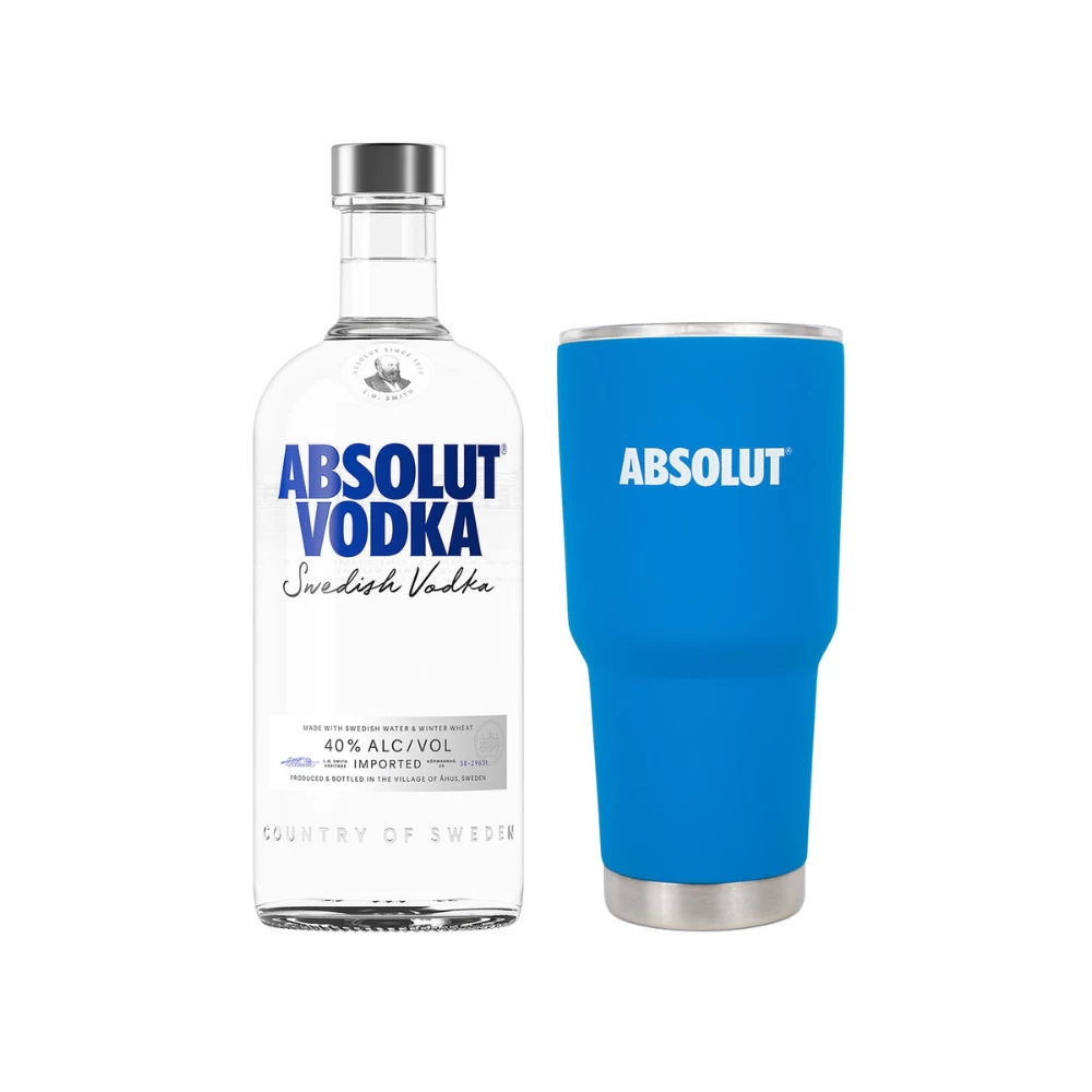 Vodka Absolut Original Azul 750 ml. + Yeti 1 Vodka Absolut Original Azul 750 ml. + Yeti