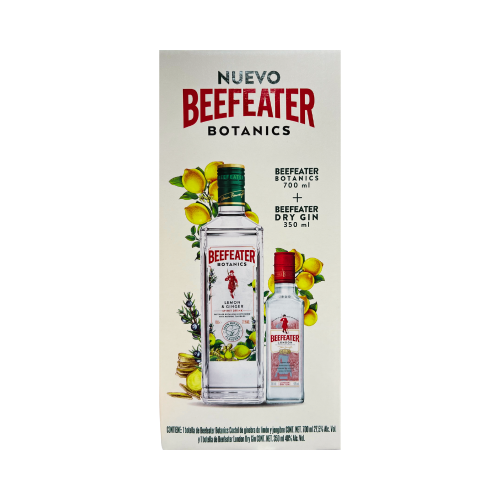 Ginebra Beefeater Botanics 700 ml. + Beefeater 375 ml.