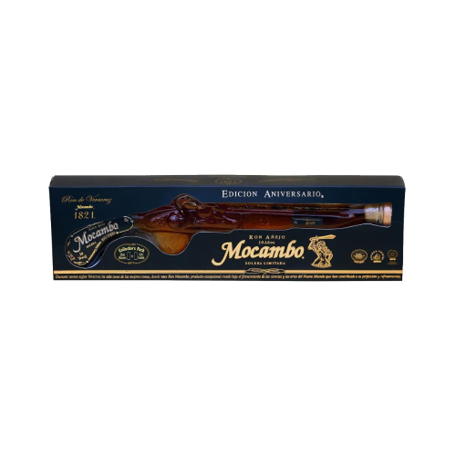 Ron Mocambo Añejo Pistola Bucanera 10 Años 200 ml.
