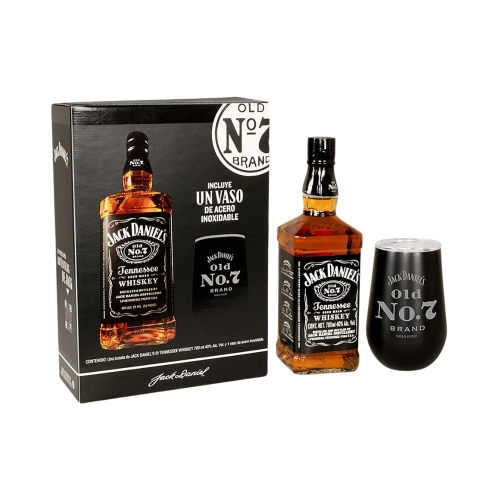 Whiskey Jack Daniels 700 ml. + Vaso