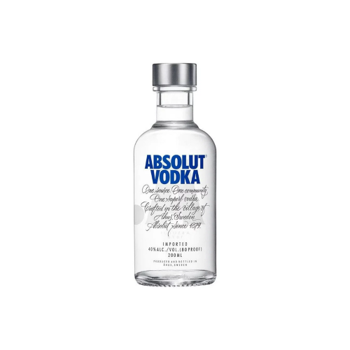 Vodka Absolut Original Azul 200 ml.
