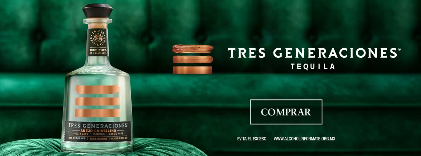 Sampieri Vinos y Licores Tequila Tres Generaciones Añejo Cristalino 750 ml.