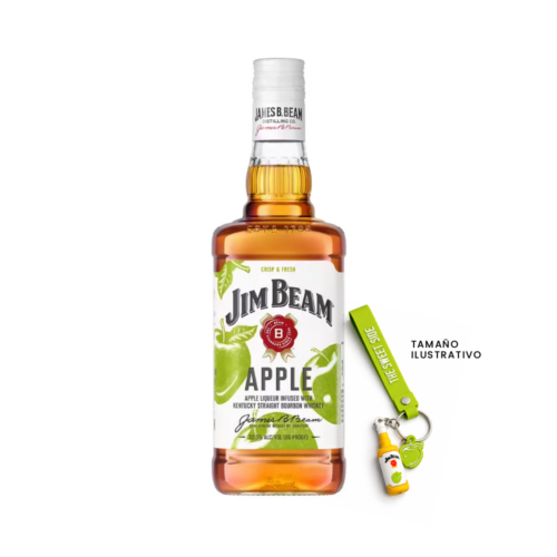 Licor Jim Beam Apple 700 ml. + Llavero
