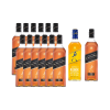 12 Whisky Johnnie Walker Black Label 750 ml. + Whisky Johnnie Walker Black Label 750 ml. + Whisky Johnnie Walker Blonde 700 ml.