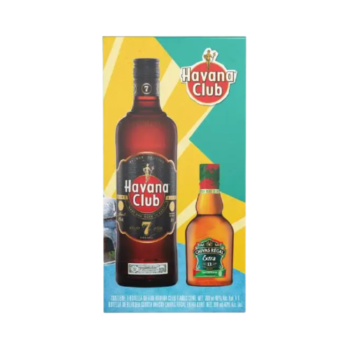 Ron Havana Club Añejo 7 Años 700 ml. + Chivas Regal Extra 13 Años Tequila 200 ml.
