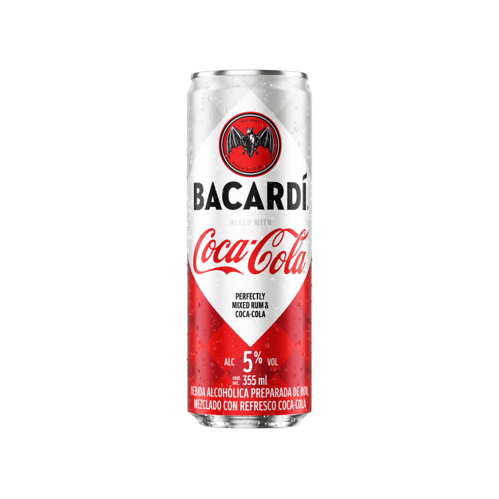 Bebida Preparada Bacardi con Coca-Cola Original 473 ml. 1 Bebida Preparada Bacardi con Coca-Cola Original 473 ml.