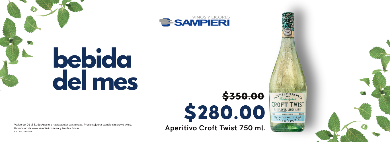 Aperitivo Croft Twist 750 ml.