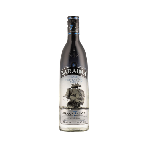 Ron Baraima Black Añejo Cristalino 7 Años 750 ml.