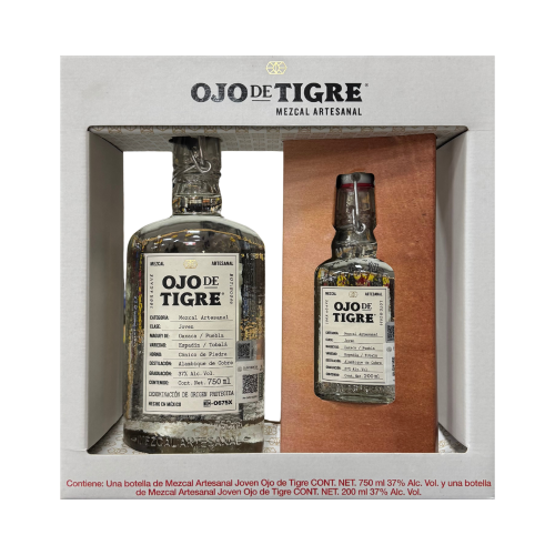 Mezcal Ojo de Tigre Joven 750 ml. + 200 ml.