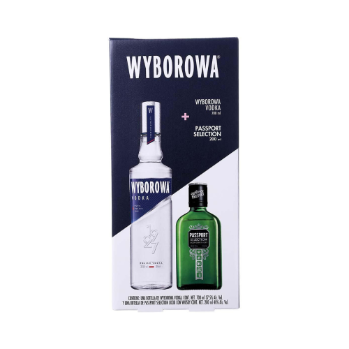 Vodka Wyborowa Original 700 ml. + Whisky Passport 200 ml.