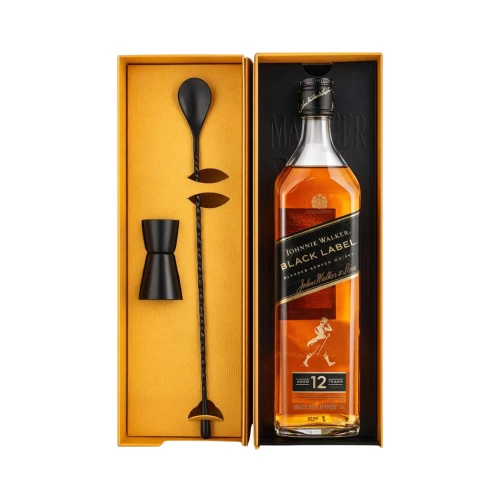 Sampieri 7 Whisky Johnnie Walker Black Label 750 ml. + Cocktail Kit