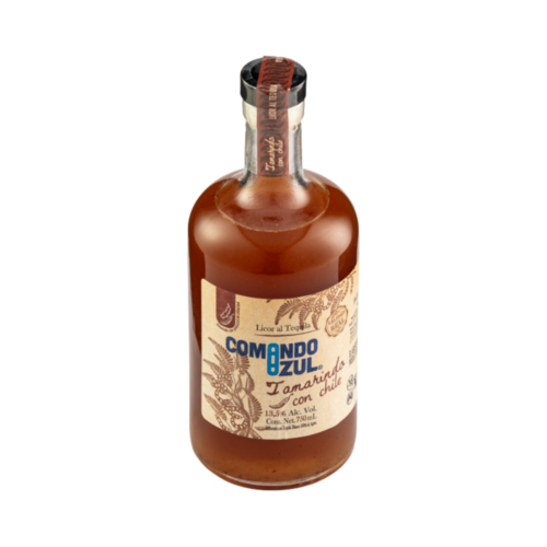 Licor con Tequila Comando Azul Tamarindo 750 ml.