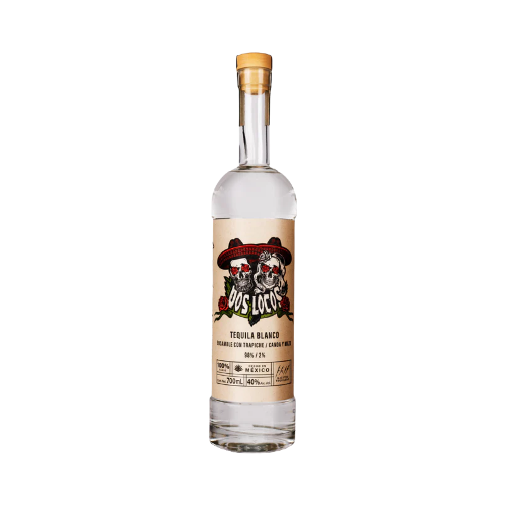 Tequila Dos Locos Blanco 700 ml. 1 Tequila Dos Locos Blanco 700 ml.