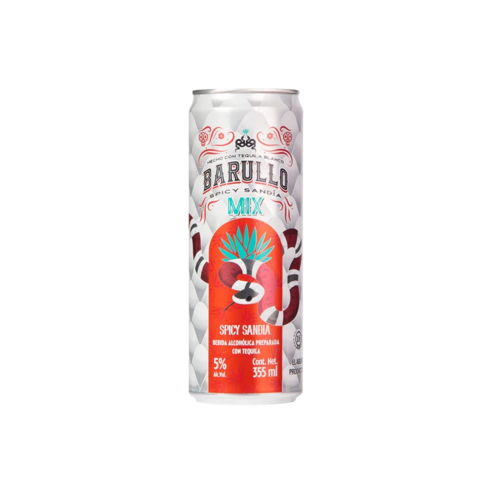 Bebida Barullo Mix Spicy Sandia 355 ml. 1 Bebida Barullo Mix Spicy Sandia 355 ml.