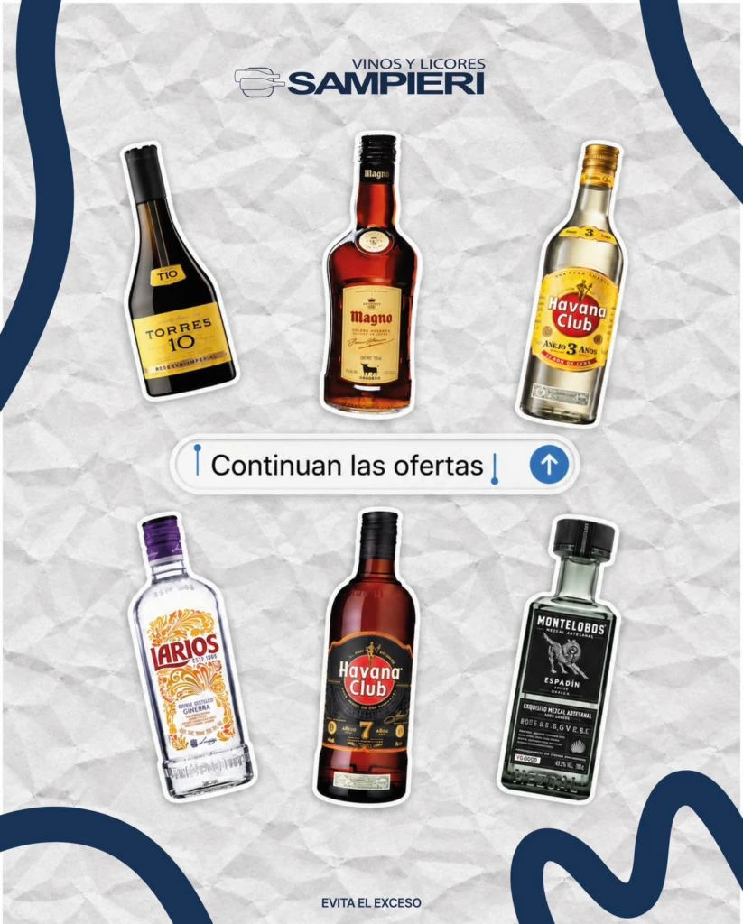 Descuentos ofertas promociones vinos y licores sampieri